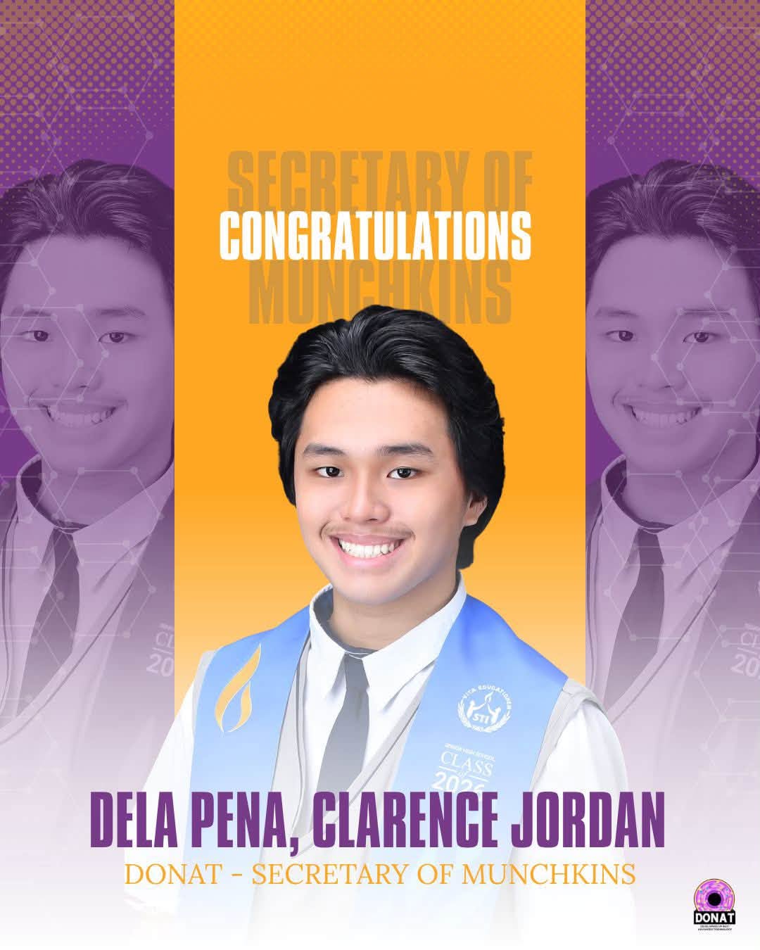 Clarence Jordan Dela Peña, DONAT Secretary of Munchkin in 2024-2026